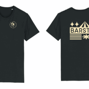 SHIRT - ZWART MET LICHTE OPDRUK